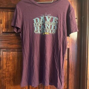 Dave Mathew Band Festival Purple Graphic T-Shirt